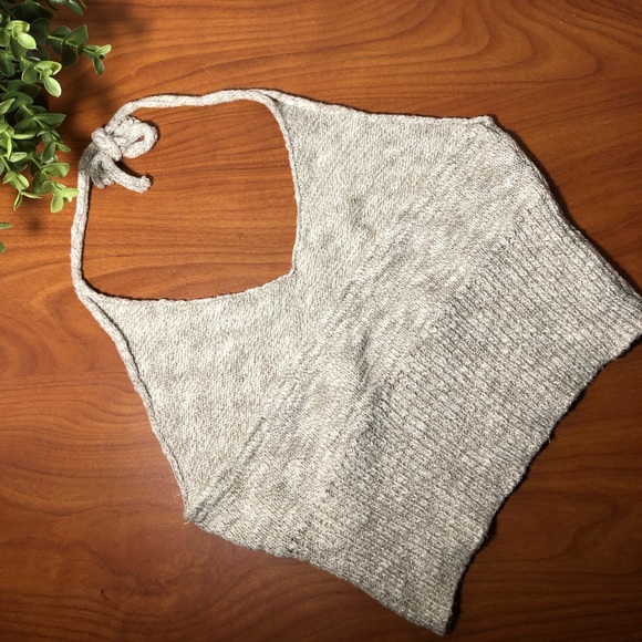 Beige Knit Halter Top - Picture 5 of 5